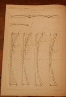 Plan D'expériences Sur L'équilibre Des Voûtes En Briques. 1865. - Arbeitsbeschaffung