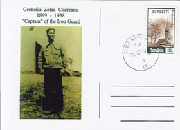 CORNELIU ZELEA CODREANU- IRON GUARD, SPECIAL POSTCARD, 2008, ROMANIA - Covers & Documents