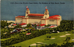 Florida Palm Beach The Breakers Hotel 1960 Curteich - Palm Beach