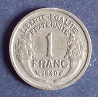 Pièce 1 Franc Morlon 1940 - 1 Franc