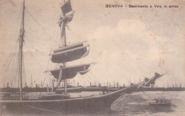 1917 Genova Bastimento A Vela In Arrivo - Andere & Zonder Classificatie