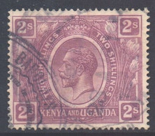 KUT Kenya-Uganda Scott 30 - SG88, 1922 George V 2/-  Used - Kenya & Oeganda