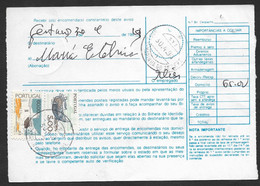 Portugal Document Timbré Colis A Payer Cachet Santa Marinha Do Zezere 1990 Order To Collect - Lettres & Documents