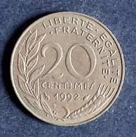 Pièce De 20 Centimes Marianne 1992 - 20 Centimes