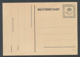 Sweden 1939-1940, Facit # MkB 5A, "PFree Of Charge", Small Crown. Unused. See Description - Military