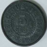 Belgium - 5 Centimes, 1916, KM# 80 - 5 Cents