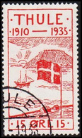 1935. Thule. 15 Øre Red Small Thin Spot. (Michel 2) - JF519818 - Thulé