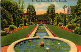 Florida Palm Beach Cluett Memorial Garden 1955 Curteich - Palm Beach