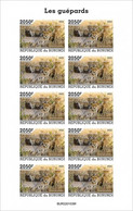 Burundi 2022, Animals, Ghepard III, Sheetlet IMPERFORATED - Neufs