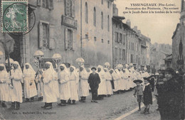 CPA 43 YSSINGEAUX PROCESSION DES PENITENTS - Yssingeaux