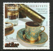 Turkey 2020 Turkish Coffee Culture Stamp 1v MNH - Unused Stamps