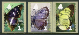 FINLAND 2007 Butterflies Used.  Michel  1861-63 - Used Stamps