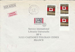 CANADA AFFRANCHISSEMENT COMPOSE SUR LETTRE POUR LA FRANCE 1995 - Covers & Documents