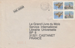 CANADA AFFRANCHISSEMENT COMPOSE SUR LETTRE POUR LA FRANCE 1992 - Covers & Documents