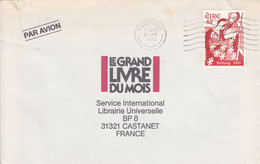 IRLANDE SEUL SUR LETTRE POUR LA FRANCE 1992 - Brieven En Documenten