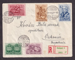 HUNGARY - Letter Sent By Registered Mail Franked With Commemortive Serie And Sent From Budapest To ... / As Is On Scans - Brieven En Documenten
