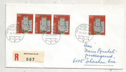 Lettre , Suisse , FLÜELI-RANFT , 1984 , SCHACHEN (LU) 6105, R , Recommandé , 2 Scans ,  Bloc De 3 - Lettres & Documents