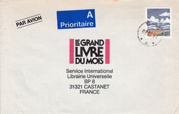 SUEDE SEUL SUR LETTRE POUR LA FRANCE 1992 - Brieven En Documenten