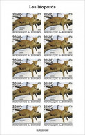 Burundi 2022, Animals, Leopard IV, Sheetlet IMPERFORATED - Unused Stamps