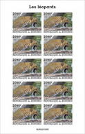 Burundi 2022, Animals, Leopard V, Sheetlet IMPERFORATED - Unused Stamps