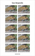 Burundi 2022, Animals, Leopard V, Sheetlet IMPERFORATED - Neufs