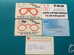 5 CARTES D’ÉTREPRISE  FMP Mutualité Française  ESSILOR   BBGF - Other & Unclassified