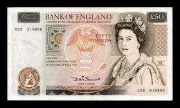 Gran Bretaña Great Britain 50 Pounds Elizabeth II 1981-1993 Pick 381a SC- AUNC - 50 Pounds