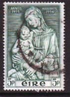 Ireland 1954 Single 5d  Stamp From The Maria Year Set In Fine Used - Ongebruikt