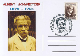 FAMOUS PEOPLE, ALBERT SCHWEITZER, SPECIAL POSTCARD, 2005, ROMANIA - Albert Schweitzer