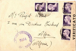 LETTRE AVEC MILITARY CENSOSHIP - Britisch-am. Bes. Neapel