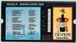 SEVILLE - Semana Santa - 1988 -  Calendrier Des Lieux De Manifestations - Sonstige & Ohne Zuordnung