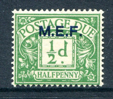 British Occ. Italian Colonies - M.E.F. - 1942 KGVI - Postage Dues - ½d Emerald LHM (SG MD1) - Occ. Britanique MEF