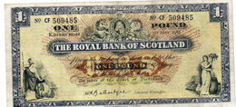 The Royal Bank Of Scotland 1 Pound 1965 P-325a7  Edinburgh - 1 Pond