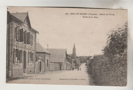 CPA GREZ EN BOUERE (Mayenne) - Entrée Du Bourg, Route De La Gare - Crez En Bouere