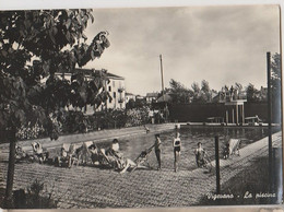 VIGEVANO PAVIA LA PISCINA F/G VIAGGIATA 1957 - Vigevano