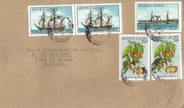 Sierra Leone 1987 Freetown Calabash Nutmeg Monodora Myristica Medicinal Francis Drake HMS Blonde Le2 Cover - Geneeskrachtige Planten