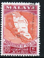 Malayan Federation 1957 Single 30c Stamp In Fine Used - Fédération De Malaya