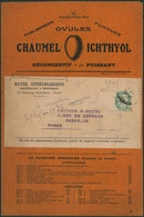 France - Manchon Périodique + 5C Vert "Revue Gynécologique" / Illustrée "Chaumel Ichthyol" (Paris). - Giornali