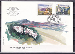 Yugoslavia 1995 Europa Nature Protection Animals Fauna Birds Bats FDC - Covers & Documents