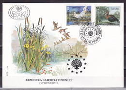 Yugoslavia 1996 Europa Nature Protection Fauna Animals Birds FDC - Covers & Documents