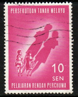 Malayan Federation 1962 Single 10c Stamps To Celebrate Introduction Of Free Primary Education In Fine Used - Federation Of Malaya