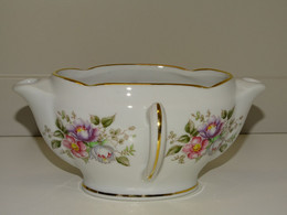 *SAUCIERE PORCELAINE APILCO GRAS MAIGRE Joli Décor Fleuri & Dorure Déco TABLE   E - Limoges (FRA)