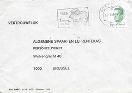 BELGIUM. POSTMARK YEAR PAINTER JAMES ENSOR. OOSTENDE. 1985 - Autres & Non Classés