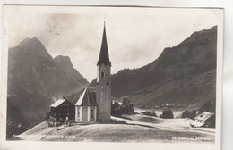 B2274) SCHRÖCKEN I. Bregenzer Wald - KIRCHE U. Häuser Daneben - Tolle Alte DETAIL AK - Gel. SCHOPPERNAU - Alt !! - Schröcken