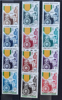 France Grandes Series Coloniales 1952 Centenaire De La Médaille Militaire 12 Timbres ** TB Cote 193€ - 1952 Centenaire De La Médaille Militaire