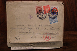 Allemagne France 1943 Eberswalde LAGER Censure Cover Reich STO Petain WW2 WK2 - Guerre De 1939-45