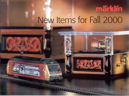 Catalogue MÄRKLIN 2000 New Items For Fall 2000  Scale HO 1 Z - English