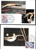 MONACO  SERIE COMPLETE  DE 5 CARTES MONTREAL 1976 - Storia Postale