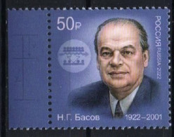 Russia 2022. Basov N.G. Physicist, Nobel Laureate. Famous People. MNH - Unused Stamps