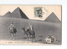 AG594 EGYPT THE THREE PYRAMIDES OF GIZEH - Piramiden